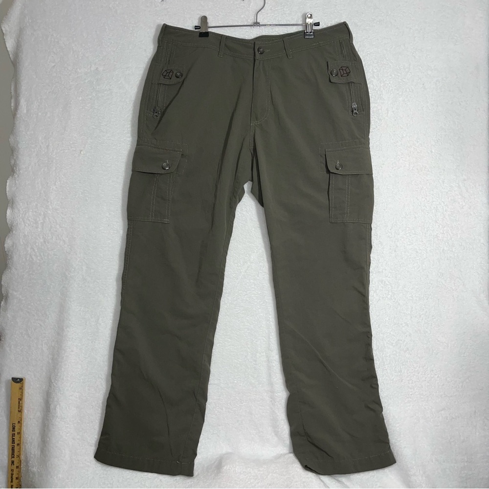 Clothing Arts Pick Pocket Proof Pants Men's 34x30 Khaki Travel Cargo P Cubed Gr